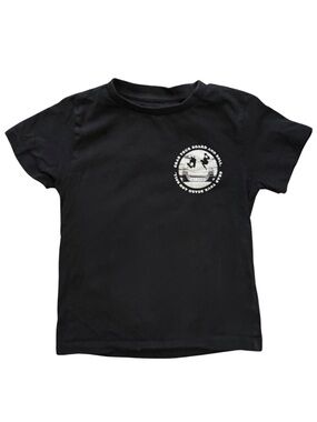 Tony Hawk Black Skater Boys Black and White T-Shirt boys size 4 EUC